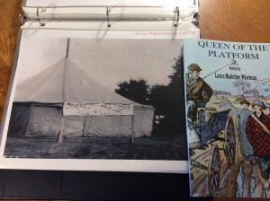 The tent church were William Albert Wiseman spoke.